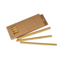 100% Environmentally Friendly bamboo drinking straws with brown kraft paper boxes 2020 New Products