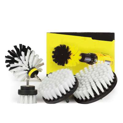 Automotive Soft White - Drill Brush - Leather Cleaner - Car Wash Kit - Car Cleaning Supplies - Wheel Cleaner Brush - Car Carpet